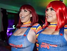 Angela-Halloween-BBC-Threesome