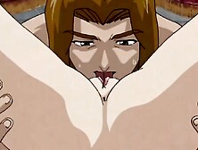 Petite anime teen gets her tight pussy drilled by a massive hard dick