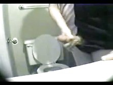 Daughter Gives Dad A Bathroom Handjob