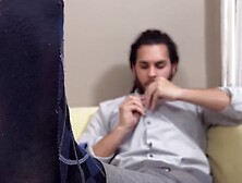 Nathaniel took his shirt and socks off and showed his gorgeous barefoot while being w