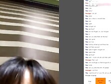 [Omegle] Asian Teen Mouth & Tongue Play 4 Cum