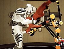 Extreme sex in restraints. Huge melons sweetie loves to be plowed hard