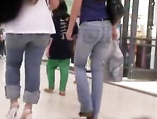 Candid Butt Video Shows Two Delicious Bums At The Department Store.