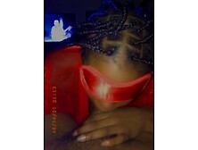 Black unfathomable mouths jock blind folded