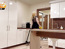 The hawt maid stayed for greater amount after cleaning the room