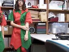 Security Guard Fucks Sexy Teen Elves