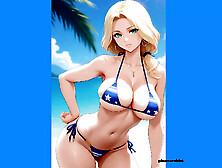 Cartoon Pics - Blonde In Bikini Looking Sexy