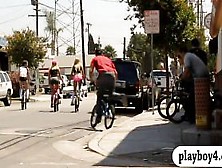 Hot Badass Babes Snowboarding And Riding Bmx While Nake