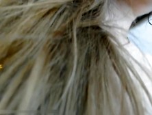 HOT BLONDE MASTURBATING IN BEDROOM