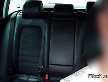 Czech babe recorded while fuck in taxi