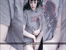 Cute German Teen Rubbing Pussy Snapchat Hot Masturbation