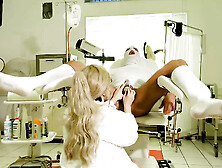 Rectal Examination With Tranny Doc Helena! The Patient's Ass Has To Take A Lot!