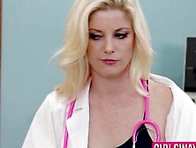 GIRLSWAY PASS - Charlotte Stokely and Whitney Wright bang in doctors office