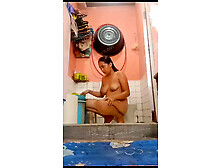 My step sister dont know i put my camera while she is showering in the bathroom.