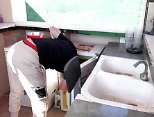 AuntJudysXXX - Slutty mother I'd like to fuck on Holiday JoJo Seduces the Waiter