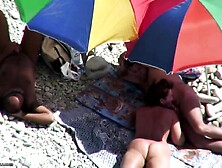 Beach Voyeur Films Sexy Milf Sucking Cock And Getting Fucked
