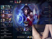 Egirl Masturbation While Playing League Of Legends