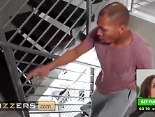 Black Chick (Bridgette B) Takes On 2 Juice Large Hard Ramrods - Brazzers