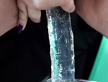 Experience Me Squirting for the First Time with My Medium Silicone Dildo.