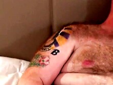 Tattooed Bear's Solo Jack Off - Big Dick & Load