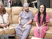 Become Nurse As Blaire Celestes Mouth Gets Blasted With Huge Load Of Cum