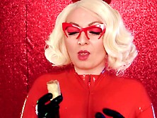 Mukbang ASMR: Eating Chewing Chocolate Car - Latex golden-haired close up clip throat fetish