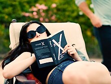 Sweet model Jane Wilde looks great in the missionary pose