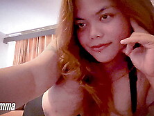 Very charming Filipina stepsister with monstrous boobs masturbate on web-cam