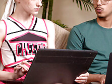 UNBELIEVABLE VIRGIN TAKEN BY POPULAR CHEERLEADER Raven Rae