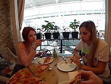 Remote Vibrators Inside 2 Cute Skanks - SFW Public Fun | Part two