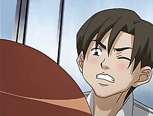 Asian cartoon student gets gangbanged in bathroom