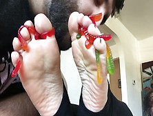 Worms Gummi Foot Worship