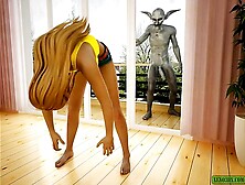 Ugly Batman.  3D monster comic