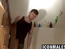 Teammates Connor and JD fuck hard in laundry room