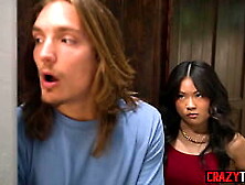 Sexy Oriental hotty Lulu Chu drank large penis and lewd chick enjoyed hardcore snatch banging