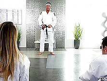 Big Boob Blonde Brett Rossi Prefers Karate Cock Over Cucked Husband's