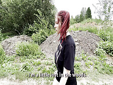 Sweet Stranger Lost In The Woods,  I'm Fucking Her Snatch While She Doesn't Notice,  Pretending To Help