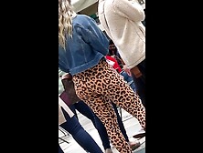 Daebone Candid Girl In Leopard Pants