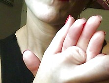 Red Lipped Milf,  Erickaaries,  Sucks Her Amputated Finger Nub