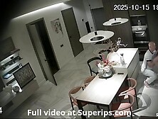 IPCAM u2013 German MILF mom gets fucked in the kitch