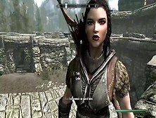 Skyrim - Charming The Necromancer To Fuck Her