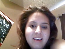 Chubby latina hairy pussy masturbating on webcam