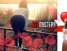 Polish Hotwife Shows Cunt,  Bum and Feet in a Public Place.  Redmystery Isabel,  Polish Porn Slut.