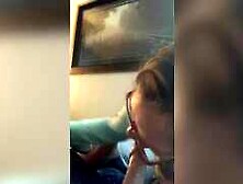 Sexy Girl With Glasses Sucking Cock On Webcam