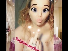 Massive Cartoon Eyes.  Playful And Teasing - Naked