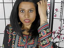 Hot Indian Brunette Showing Big Pussy