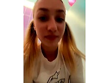 Lia Love masturbating in mall toilet