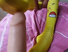 Home-Made Teenie Likes Her Toys.  Dildo Footjob And Orgasm Hard While Riding.  Cosplay Gamer Bitch Lucyx