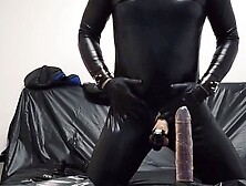 Trained To Give Blowjob,  Rubber Gimp Serves Orally