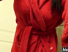 Busty Romi Rain Plays Around While Bathing